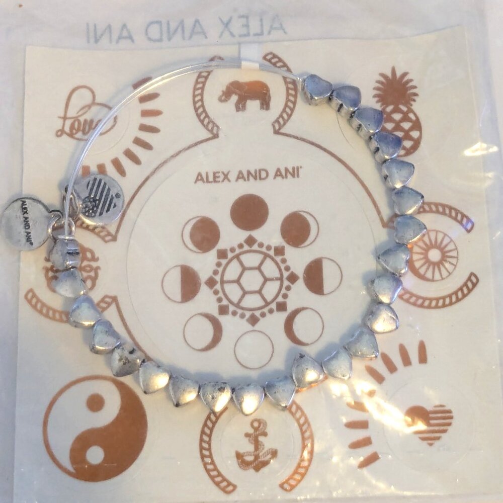 Alex & Ani Heart Beaded Bracelet